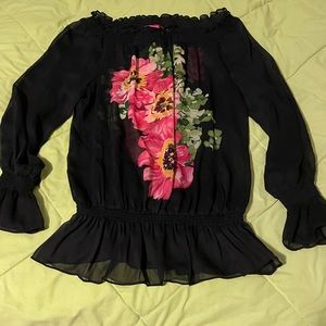 Great fun sheer blouse.